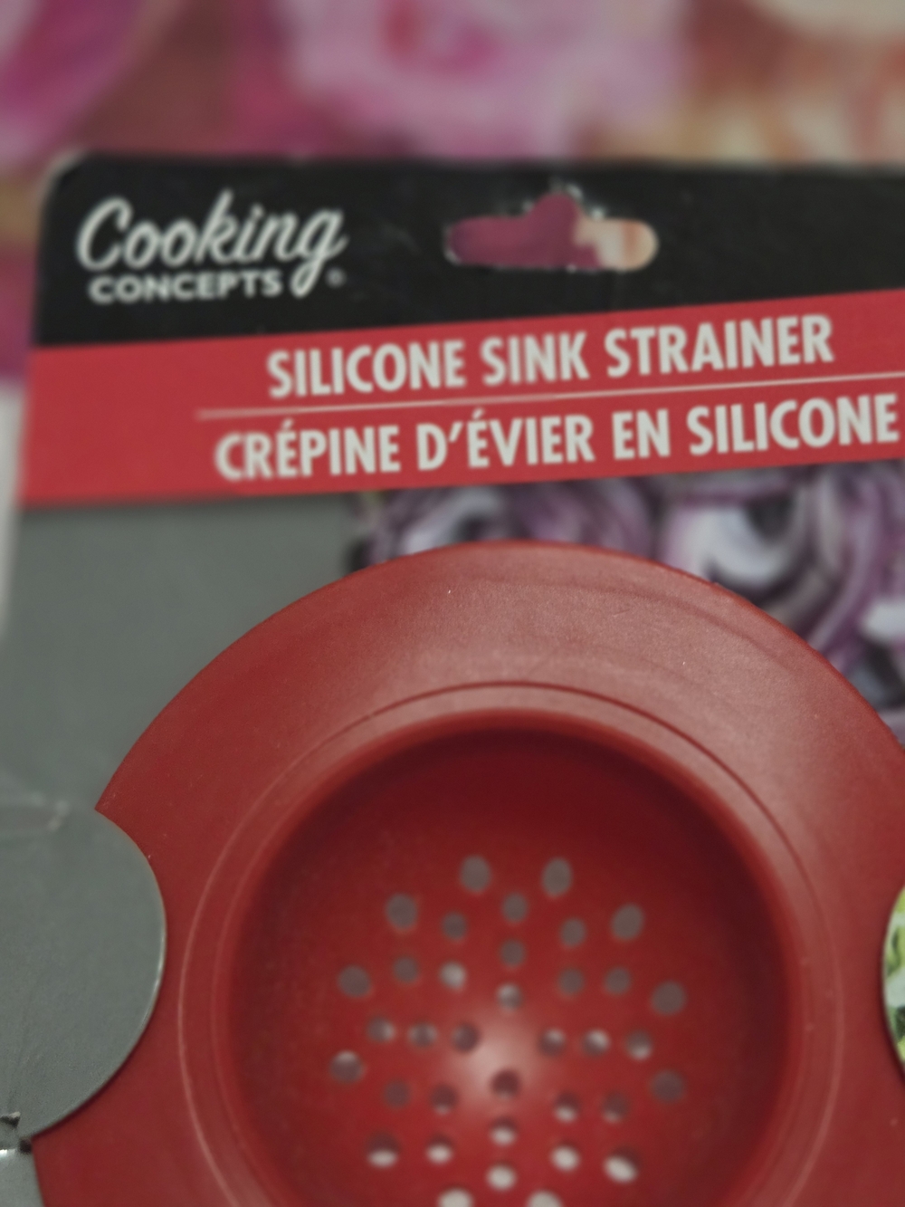 Cooking Concepts Red Silicone Sink Strainer